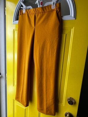 Jules & Leopold Mustard Yellow Wide Leg Tailored Pants